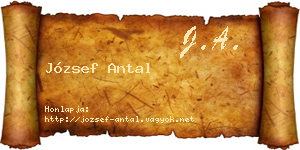 József Antal névjegykártya